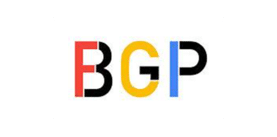 Logo BGP Multicolore au Design Graphique Moderne et Épuré Logo BGP stylisé avec lettres multicolores rouge, noir, jaune et bleu sur fond blanc épuré.