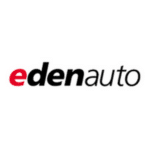 Logo Edenauto : Réseau de concessions automobiles neuves Logo edenauto avec la lettre e en rouge et denauto en noir, identité visuelle du groupe automobile.